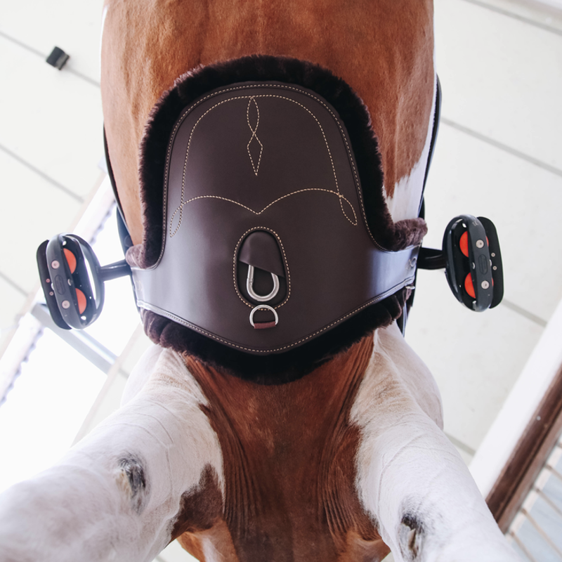 Kentucky Sheepskin Stud Girth Brown-1